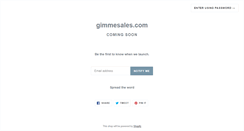Desktop Screenshot of gimmesales.com